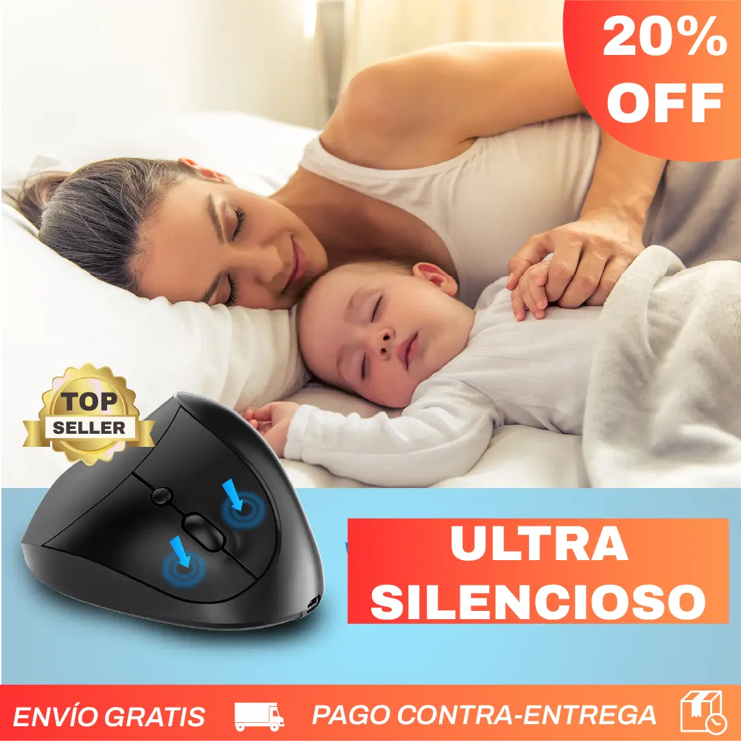Mouse ergonómico batería recargable para túnel carpiano - Envío gratis