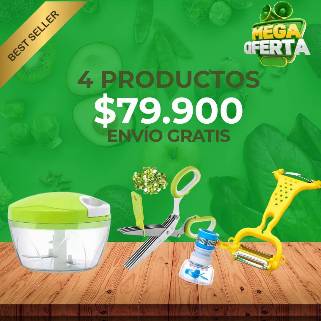 Picatodo Tijeras magicas Filtro de agua Pelador vegetales - PROMOCIÓN