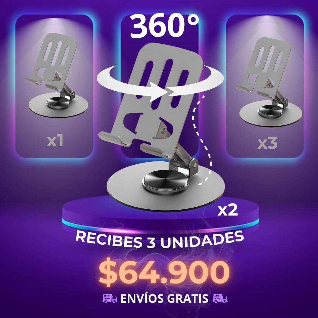 Soporte celulares giratorio 360 OFERTA 3 und por 64.900 - Envío Gratis